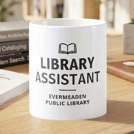 Bibliotheks-Assistent Geschenk Bibliotheksliebhabe Kaffeetasse