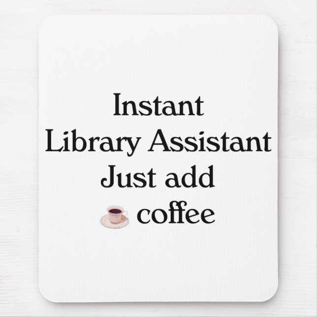 Bibliotheks-behilfliche Mausunterlage Mousepad (Vorne)