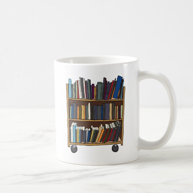 Bibliotheks-Bücher Kaffeetasse (Rechts)