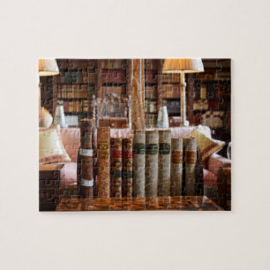 Bibliotheks-Bücherwurm an Hever Schloss - 8x10 - Puzzle