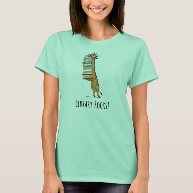 Bibliotheks-Felsen - Bibliothekar-Geschenk-Shirt T-Shirt (Vorderseite)
