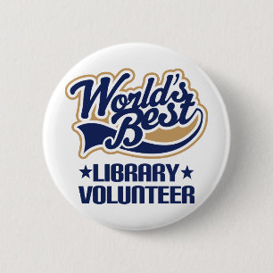 Bibliotheks-freiwilliges Geschenk Button