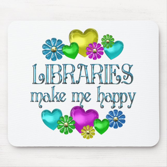 Bibliotheks-Glück Mousepad (Vorne)