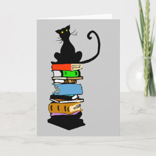 Bibliotheks-Katze Karte