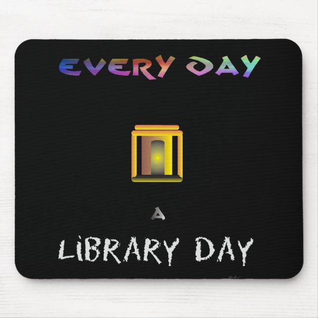 Bibliotheks-Tag Mousepad (Vorne)