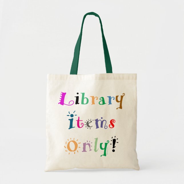 Bibliotheks-Taschen-Tasche Tragetasche (Vorne)