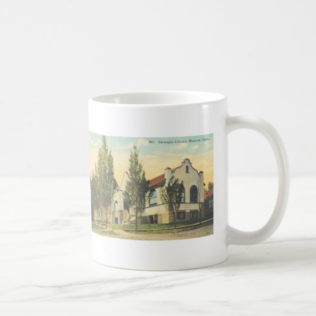 Bibliotheks-Tasse Moskaus Idaho Carnegie Tasse (Rechts)