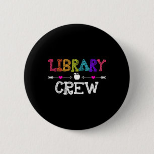 Bibliotheks-Team-Lehrer Lustiges Geschenk zum erst Button