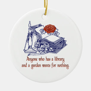 Bibliotheks-u. Garten-Verzierung Keramik Ornament