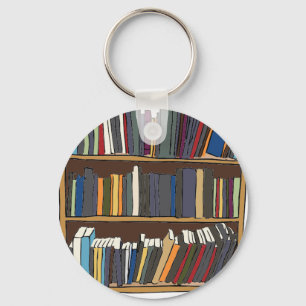 Bibliotheks-Wagen Schlüsselanhänger