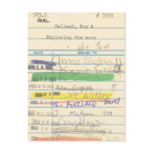 Bibliotheksausweis 3503, der den Mond erforscht