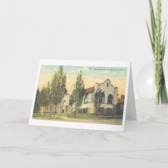 Bibliotheksausweis Moskaus Idaho Carnegie Karte (Vorderseite)