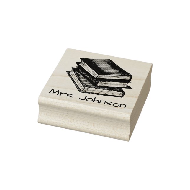Bibliotheksbuch Personalisierter Lehrer Bibliothek Gummistempel (Stempel)