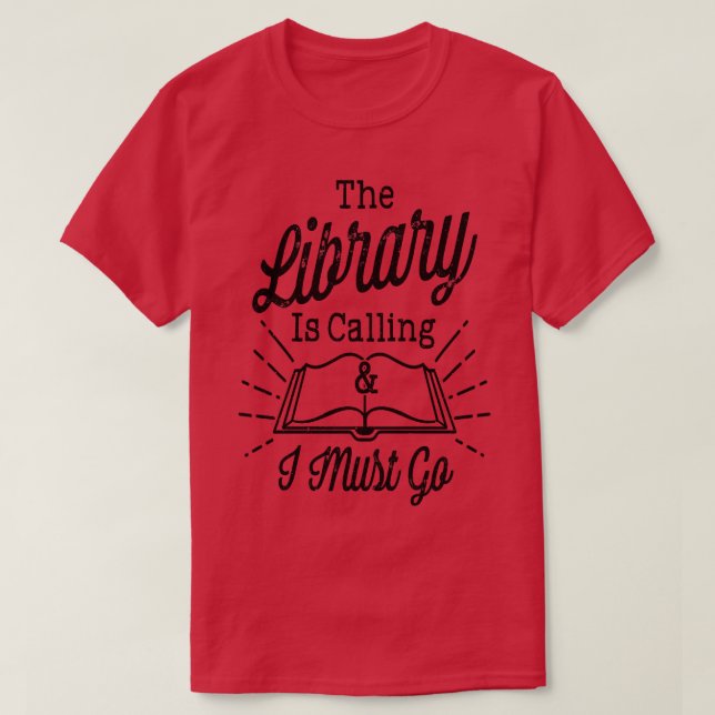 Bibliotheksbücher 1 T-Shirt (Design vorne)