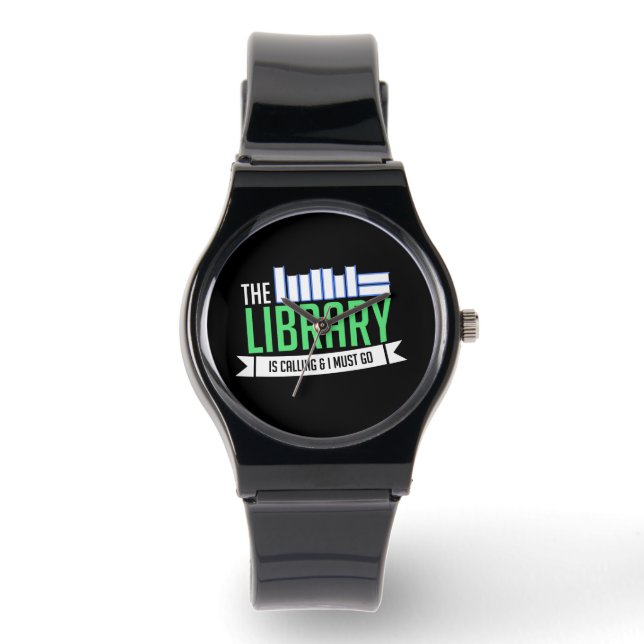 Bibliotheksbücher Armbanduhr (Vorderseite)