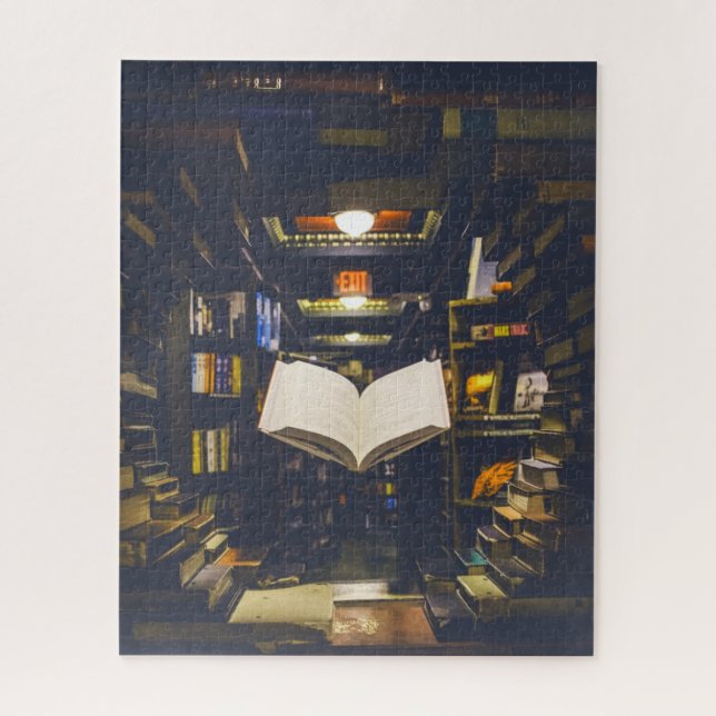 Bibliotheksbücher - Bücherregale Puzzle (Vertikal)