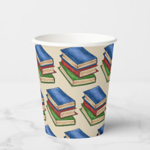 Bibliotheksbücher Lehrerin Bibliothekarische Schul Pappbecher