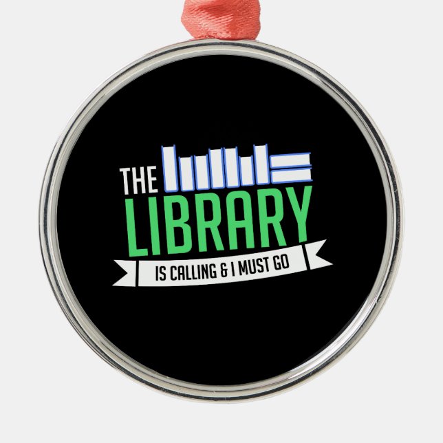 Bibliotheksbücher Ornament Aus Metall (Vorne)