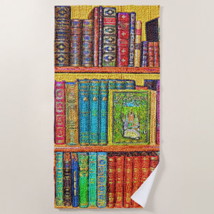 Bibliotheksbücher Strandtuch