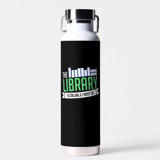 Bibliotheksbücher Trinkflasche (Vorne)