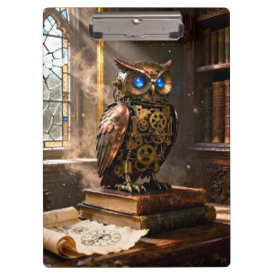 Bibliothekseule Klemmbrett