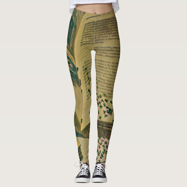 Bibliotheksgeschenk Leggings (Vorderseite)
