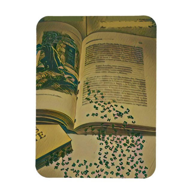 Bibliotheksgeschenk Magnet (Vertikal)