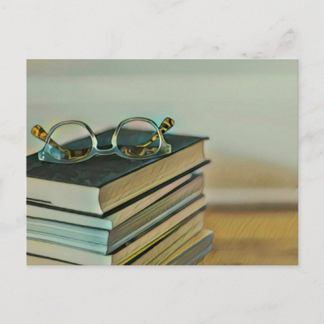 Bibliotheksgeschenk Postkarte (Vorderseite)
