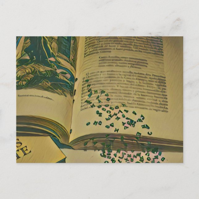 Bibliotheksgeschenk Postkarte (Vorderseite)