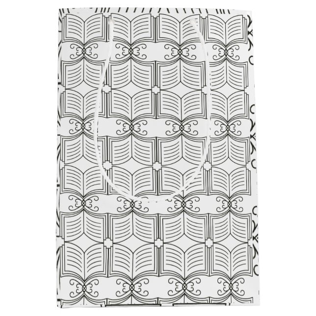 Bibliotheksgeschenkwrapping Mittlere Geschenktüte (Vorderseite)