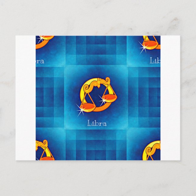 Bibliothekshoroskop Postkarte (Vorderseite)