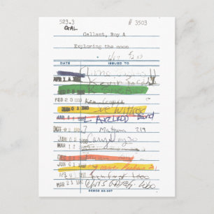 Bibliothekskarte 3503 postkarte