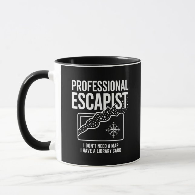 Bibliothekskarte-Kaffeetasse für professionelle Au Tasse (Links)