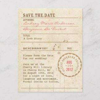 Bibliothekskarte Save the Date