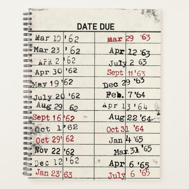 Bibliothekskarte zurückdrehen planer (Vorderseite)