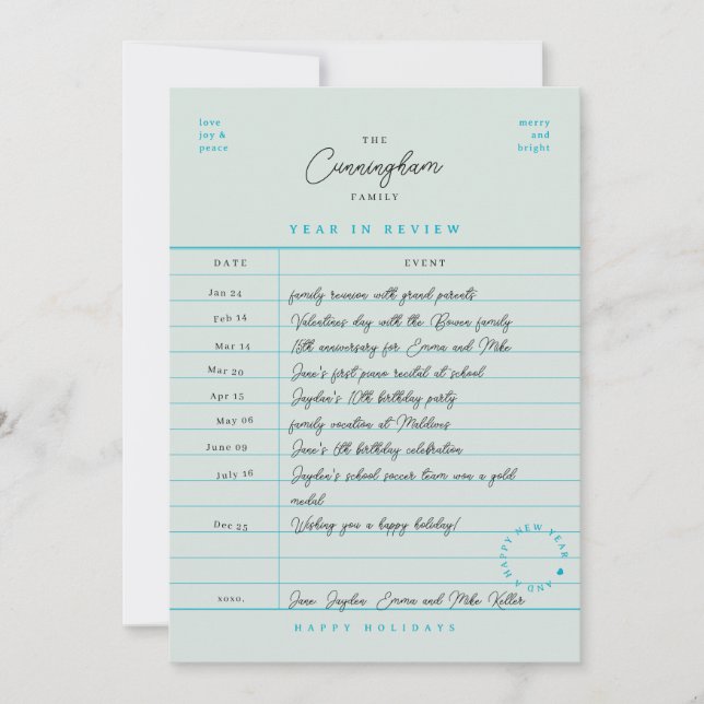 Bibliothekskartenjahr Jahr der Flachbildschirmkart Feiertagskarte (Vorderseite)