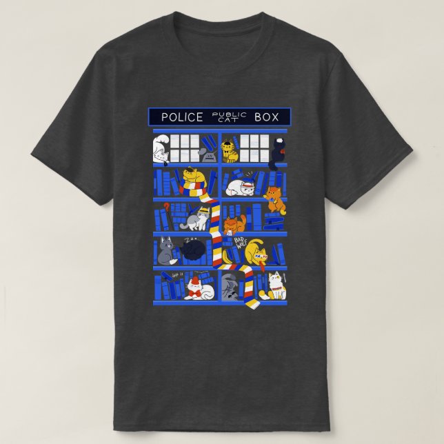 Bibliothekskasten T-Shirt (Design vorne)