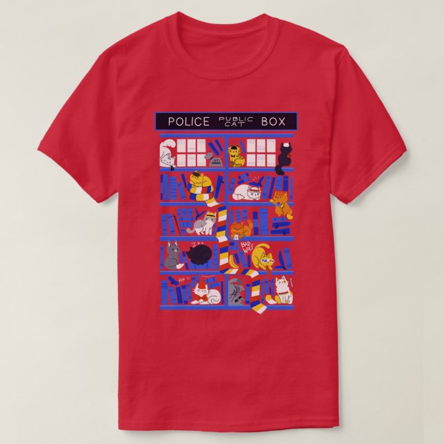Bibliothekskasten T-Shirt (Design vorne)