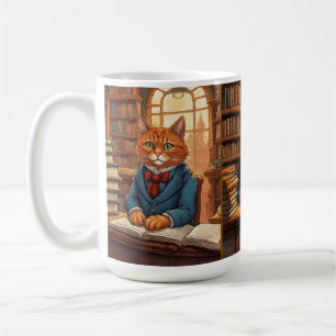 Bibliothekskatze Kaffeetasse