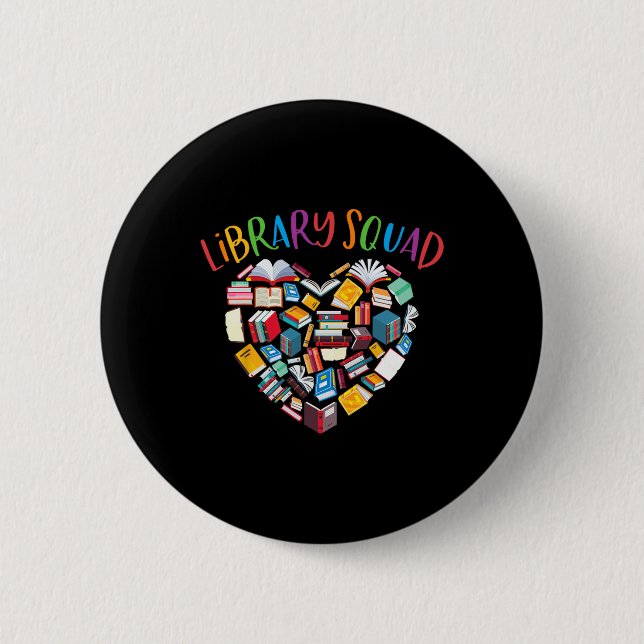 Bibliothekskopf Bibliothekar Buchwurm Buch Lover Button (Vorderseite)