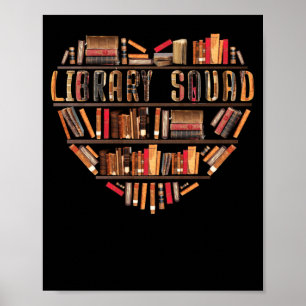 Bibliothekskopf Bibliothekar Buchwurm Buch Lover Poster