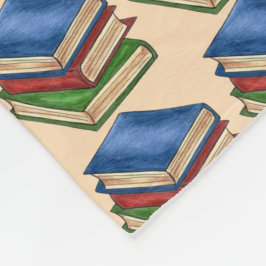 Bibliothekslehrer für Buchstapel Leser Bibliotheka Fleecedecke