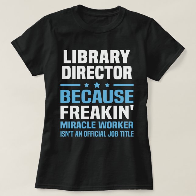 Bibliotheksleiter T-Shirt (Design vorne)