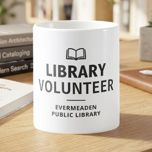 Bibliotheksliebhaber-Bibliotheksfreiwilliger Benut Kaffeetasse