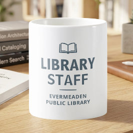 Bibliotheksliebhaber-Bibliothekspersonal individue Kaffeetasse