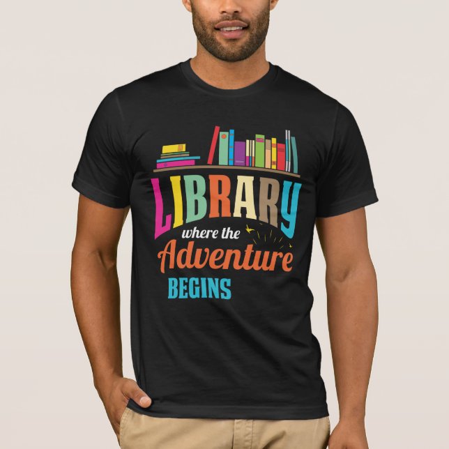 Bibliothekslüfter - Buchliebhaber Librarian Reader T-Shirt (Vorderseite)
