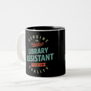 Bibliotheksperson Zweifarbige Tasse