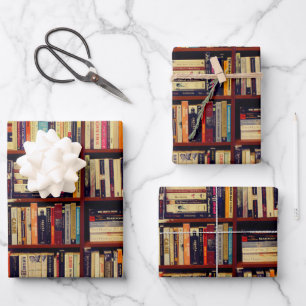 Bibliotheksräume Geschenkpapier Set