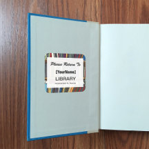 Bibliotheksrückgabeaufkleber