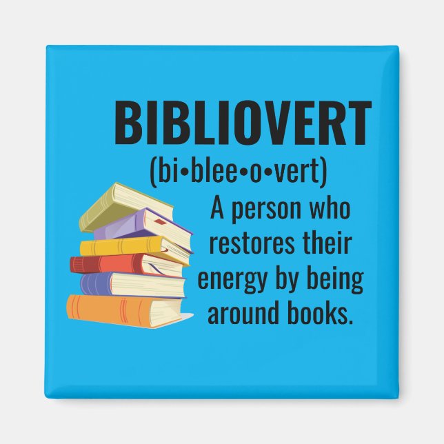 Bibliovert Book Addict Magnet (Vorne)